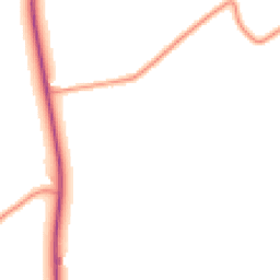 Daytime road noise heatmap for MK45 3JT