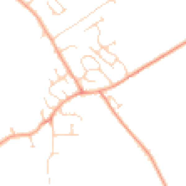 Daytime road noise heatmap for MK45 3LN