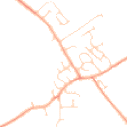 Daytime road noise heatmap for MK45 3LQ