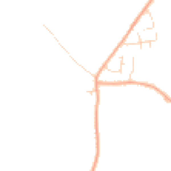 Daytime road noise heatmap for MK45 3PY