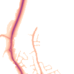 Daytime road noise heatmap for MK45 3QY