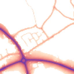 Daytime road noise heatmap for MK45 4AH