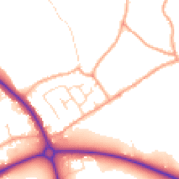 Daytime road noise heatmap for MK45 4AL