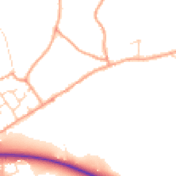Daytime road noise heatmap for MK45 4BF