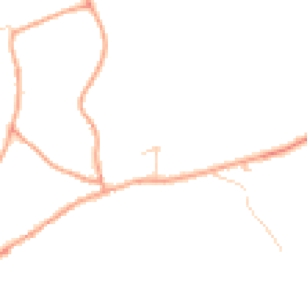 Daytime road noise heatmap for MK45 4BN