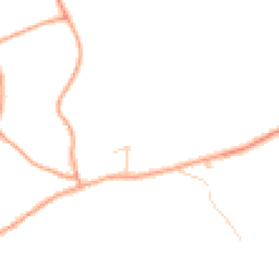 Daytime road noise heatmap for MK45 4BP
