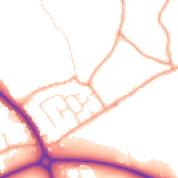 Daytime road noise heatmap for MK45 4BX