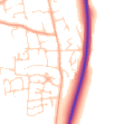 Daytime road noise heatmap for MK45 4DR