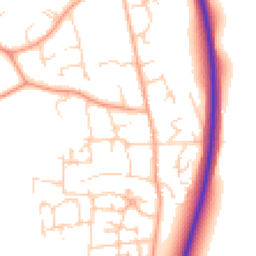 Daytime road noise heatmap for MK45 4EE