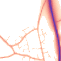 Daytime road noise heatmap for MK45 4ET