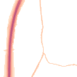 Night-time road noise heatmap for MK45 4FN