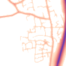 Daytime road noise heatmap for MK45 4FZ