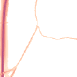 Night-time road noise heatmap for MK45 4LH