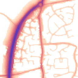 Daytime road noise heatmap for MK45 4PG