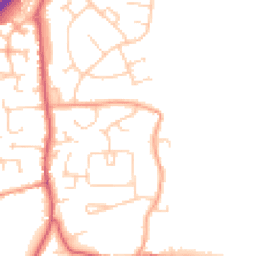 Daytime road noise heatmap for MK45 4PH