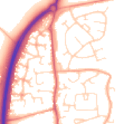 Daytime road noise heatmap for MK45 4PR