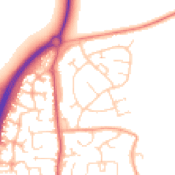 Daytime road noise heatmap for MK45 4PU