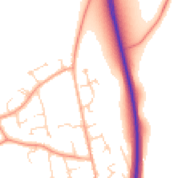 Daytime road noise heatmap for MK45 4QF