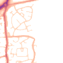 Daytime road noise heatmap for MK45 4QL