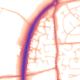 Daytime road noise heatmap for MK45 4RE