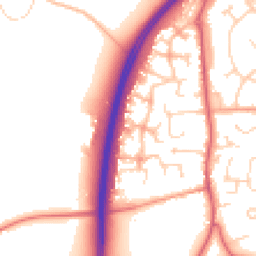 Daytime road noise heatmap for MK45 4RH