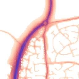 Daytime road noise heatmap for MK45 4RZ