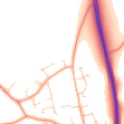 Daytime road noise heatmap for MK45 4SR