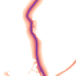 Daytime road noise heatmap for MK45 5AF