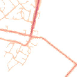 Daytime road noise heatmap for MK45 5BE