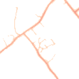 Daytime road noise heatmap for MK45 5EP
