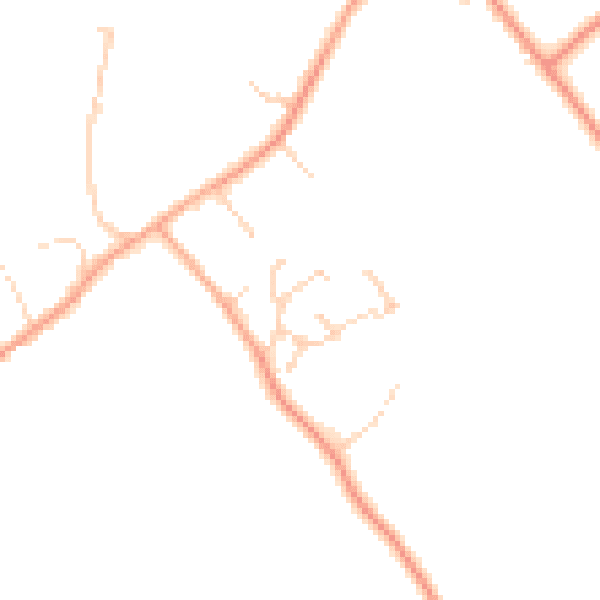 Daytime road noise heatmap for MK45 5EQ