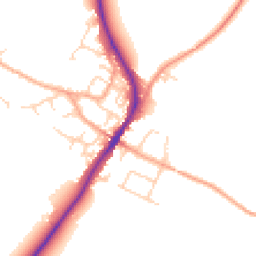 Daytime road noise heatmap for MK45 5JG