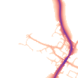 Daytime road noise heatmap for MK45 5JW