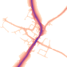 Daytime road noise heatmap for MK45 5JY