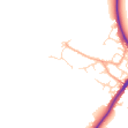 Daytime road noise heatmap for MK45 5NA