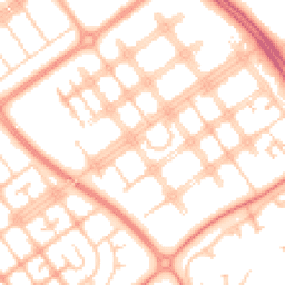 Daytime road noise heatmap for MK6 2AJ