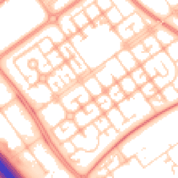 Daytime road noise heatmap for MK6 2NJ