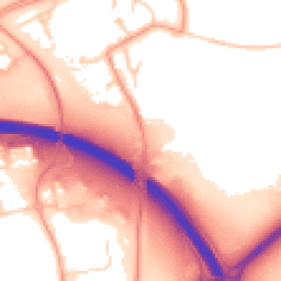 Daytime road noise heatmap for MK6 3AN
