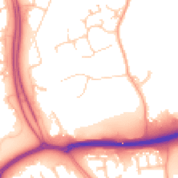 Daytime road noise heatmap for MK6 3BE