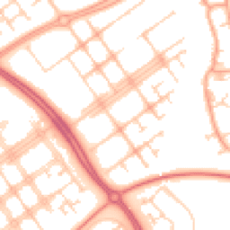 Daytime road noise heatmap for MK6 3JZ