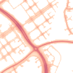 Daytime road noise heatmap for MK6 3LB