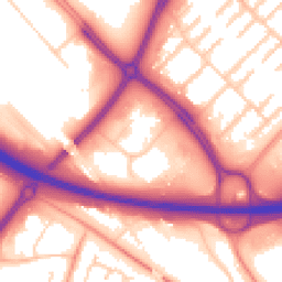 Daytime road noise heatmap for MK6 4AG