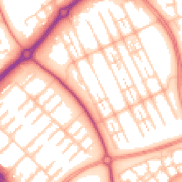 Daytime road noise heatmap for MK6 4HN