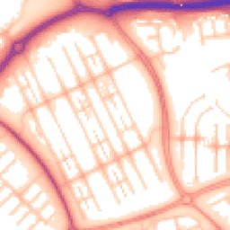 Daytime road noise heatmap for MK6 4HU