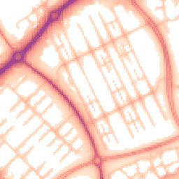 Daytime road noise heatmap for MK6 4HW