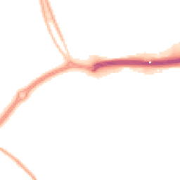 Night-time road noise heatmap for MK6 4JT