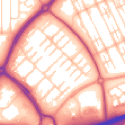 Daytime road noise heatmap for MK6 4LH