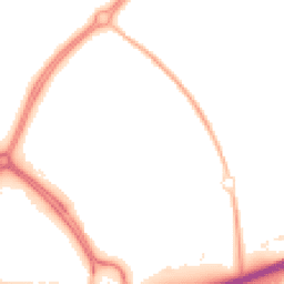 Night-time road noise heatmap for MK6 4LH