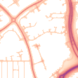 Daytime road noise heatmap for MK6 5BJ