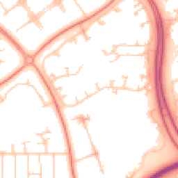 Daytime road noise heatmap for MK6 5BQ